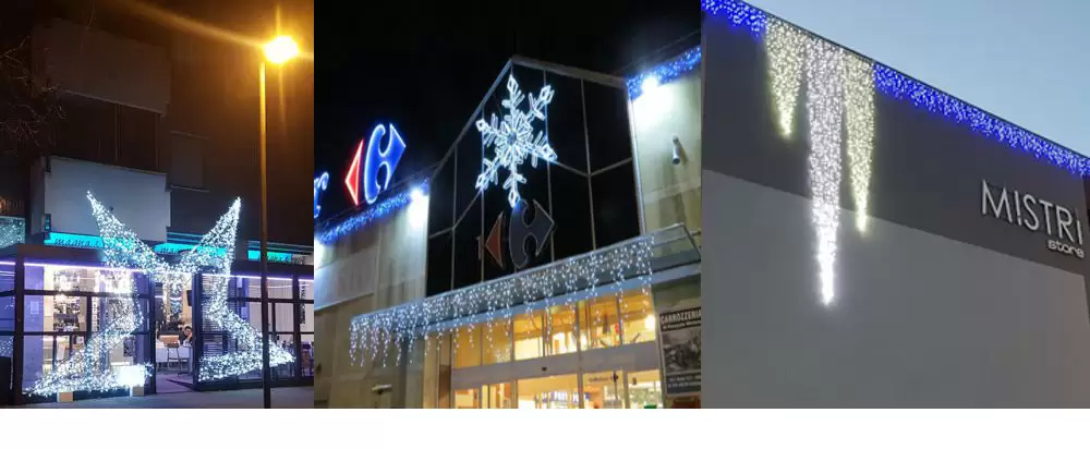 Installazione luminarie natalizie