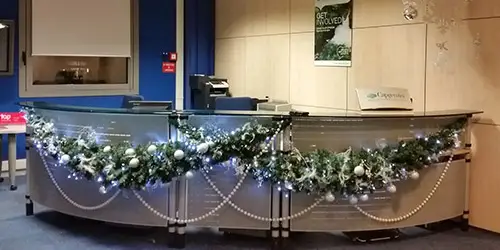 Decorazioni natalizie per uffici