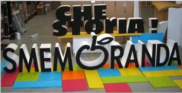 Scritte in polistirolo 3D