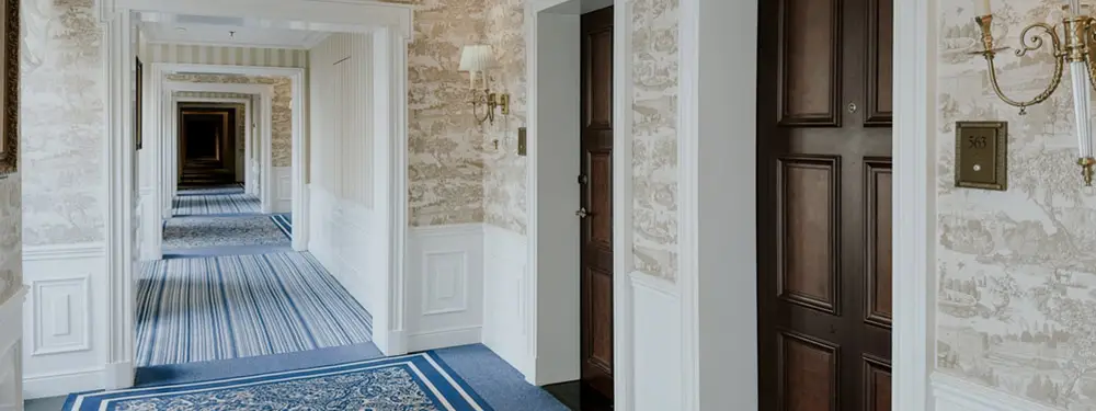 Carta da parati per gli interni di un hotel