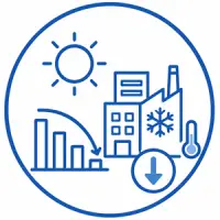 Consumi di raffrescamento più contenuti